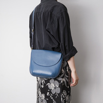 JUUZ LAN handmade cowhide literary retro womens bag shoulder bag messenger bag cowhide small bag simple saddle bag