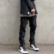 NOPLANS No Plan Eight Generation High Street Hip Hop Casual Pants Straight Women Slim Multi Pocket Mens Dong Pants