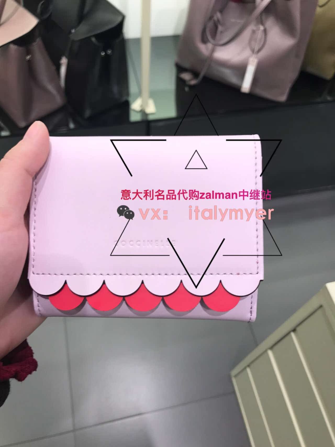 lv41272正品細節 意大利正品代購coccinelle可奇奈爾20情人節限量女士牛皮撞色錢包 lv41056