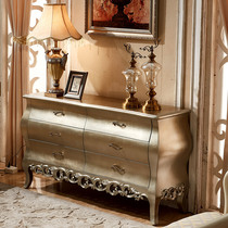 European-style porch cabinet neoclassical post-modern decorative cabinet partition cabinet Hotel Villa living room luxury sideboard shoe cabinet