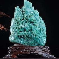 Sichuan Yaan Lvshanli peoples living room small ornaments Lao rough stone crafts shop Shoushan Stone home ornaments