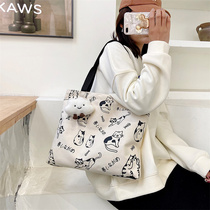 Sails Busbag Women Ins Han Wind Cute Original Cloth Bag Bag for women autumn and winter large capacity Literary and artistic single shoulder handbag