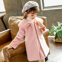 Girls fur coats autumn 2021 new princesses in the middle of the year Nicson great coat foreign air fashion children what about the winter