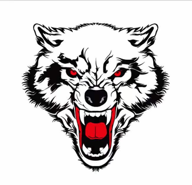 买2送1 狼头花臂纹身贴男款持久胸部手臂疤痕防水仿真刺青贴免邮