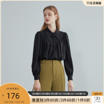 Fan Si Lanen chiffon shirt female design sense niche new 2021 spring and autumn French gentle retro shirt