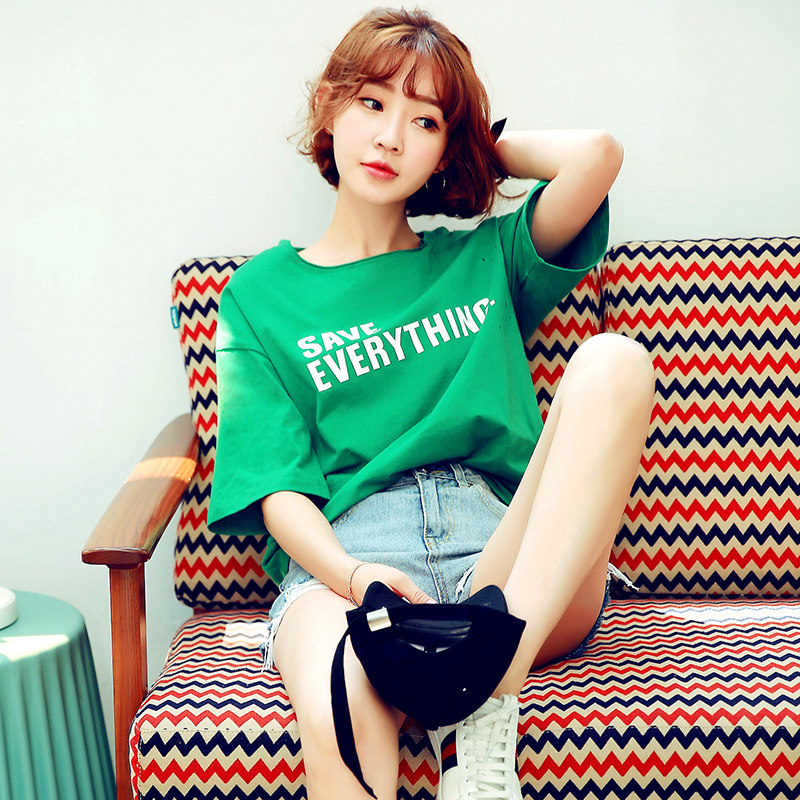 夏日短袖t恤,清新又元气,学生妹也能有女神范 - 天猫精选