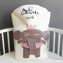 Baby blanket Baby blanket Autumn and winter cotton thickened newborn baby products Newborn baby swaddling blanket dual-use out