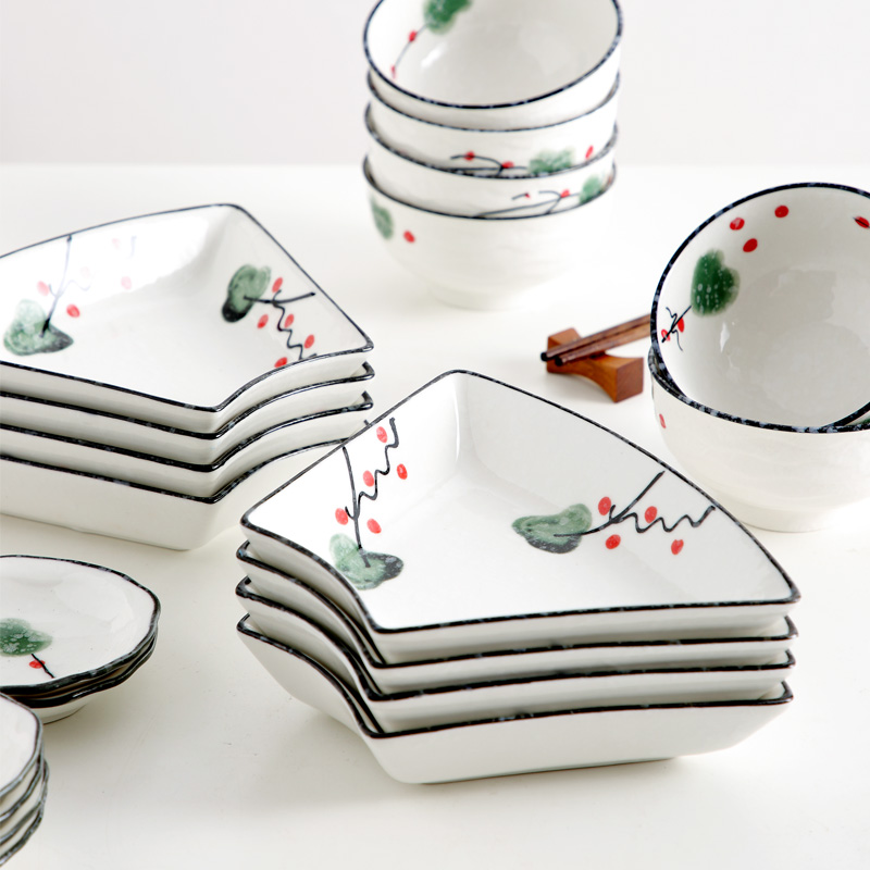 Ceramic dish dish dish dish home creative move Japanese hotpot reunion party platter tableware portfolio
