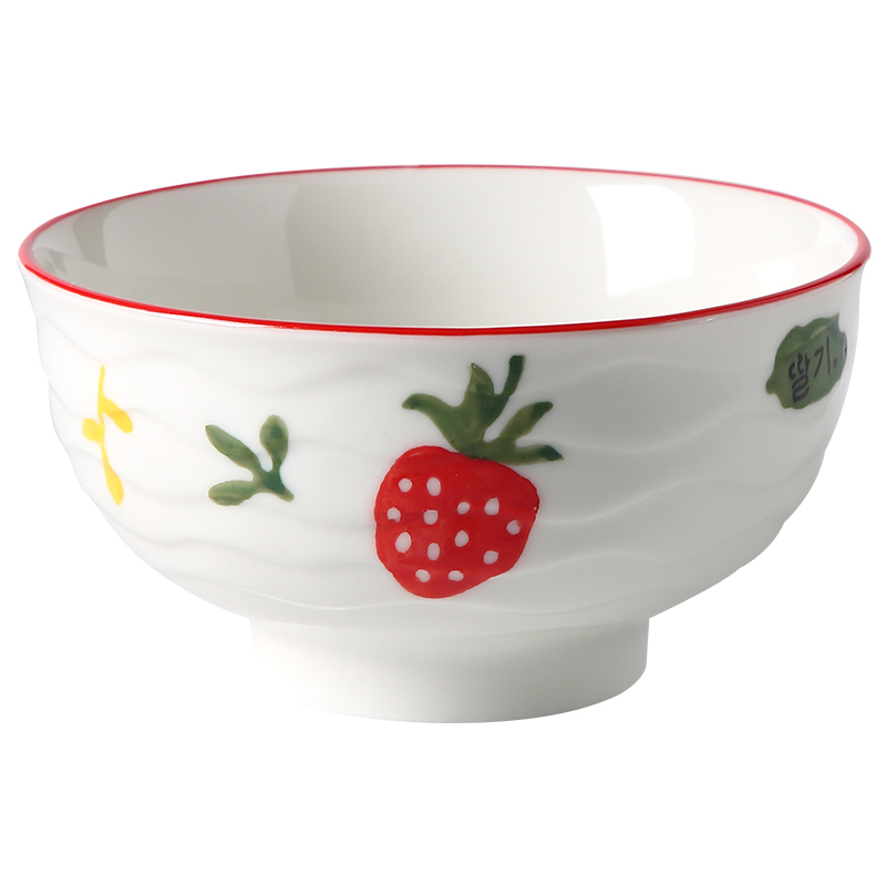 Jingdezhen Japanese ceramics eat bowl household creative move salad bowl to pull rainbow such as bowl bowl large single tableware