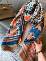 Japanese Cosp Kosp unique design ~ temperament white color and thicker shawl double cashmere scarf woman