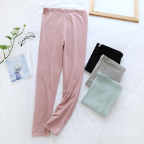 Pregnant womens autumn pants pure cotton sleeping pants with adjustable winter wear beating bottom lining pants Spring and autumn single wearing monthly pants
