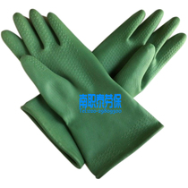 Shuangyijia Deng 734 butyl nylon lining high efficiency acid and alkali resistant industrial gloves D Green Glue Chemical electroplating printing and dyeing