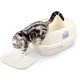 Cat Leshi cat litter box semi-closed cat toilet small kitten anti-spatter extra large feces basin cat supplies Cat Leshi cat litter box semi-closed cat toilet small kitten anti-spatter extra large feces basin cat supplies