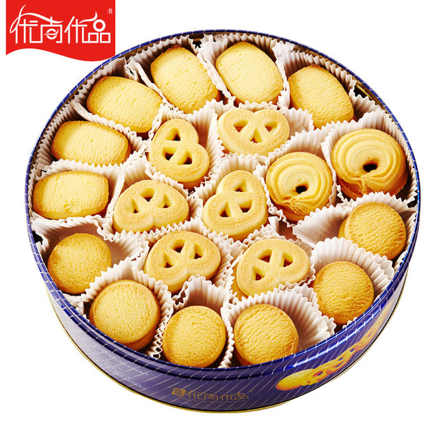 丹麦风味 曲奇饼干 100块/908g礼盒装 图1