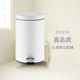 Qinjian hardware stainless steel pedal trash can thickened large capacity home office bedroom bathroom Qinjian hardware stainless steel pedal trash can thickened large capacity home office bedroom bathroom