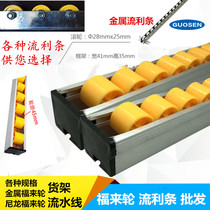 Pocket 13 yellow fluent strip D28 R28 fluent strip slide wheel Fulai wheel Rail hanging wheel drawer slide R13