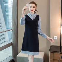 Luxurious 2022 spring cover dress New dress New size Fat mm Autumn Clothing Shade skirts Lean Ocean Qi