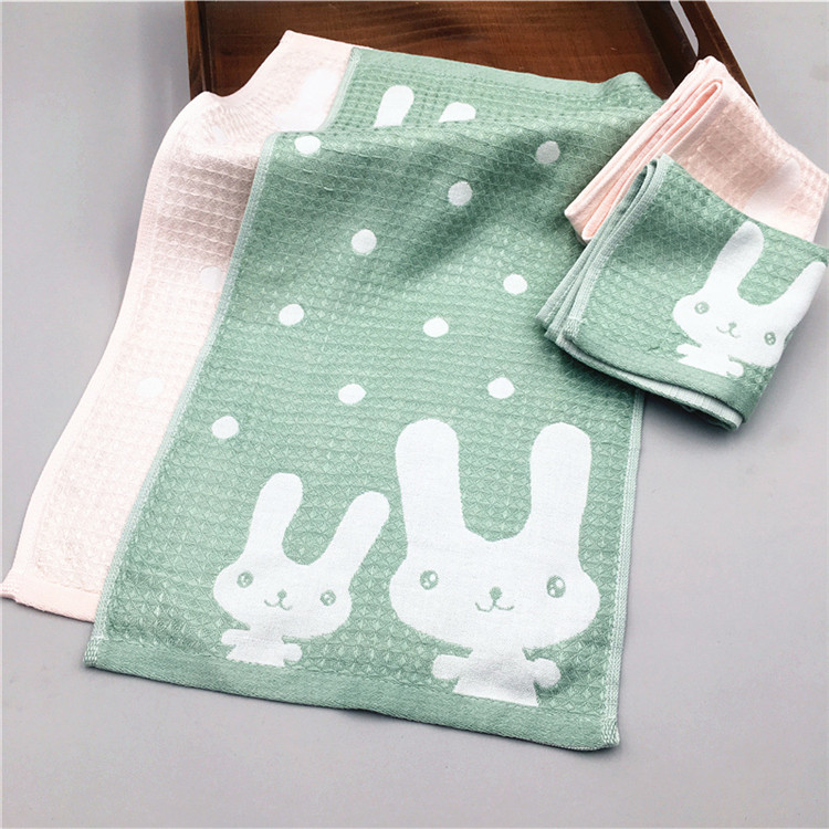 婴儿纱布竹纤维小毛巾儿童面巾宝宝洗脸吸水柔软亲肤洗澡巾2条装