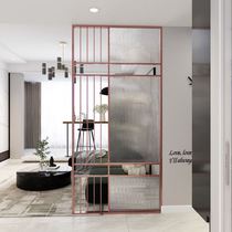 Light luxury screen Modern simple living room Changhong glass entrance partition Wash basin Household stainless steel decoration