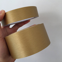 Hotel glass door decoration color flower villa company exhibition hall Sliding door Waist line brushed gold sticker