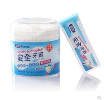 Taiwan-made brush Le safety toothpick Portable toothpick Toothpick brush continuous crack does not snap teeth Flossing 600 pieces