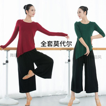 Spring and summer dance suit Practice suit Female body suit Classical dance teacher suit top Modern national dance training suit suit