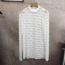 Lace interior base shirt art wild soft and comfortable 2021 early autumn new one-piece top loose