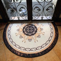 Semicircular American Nordic Speed Dry Home with a bathroom into the door Entrance Toilet Door Mat Water Absorbent Ground Mat Rug.