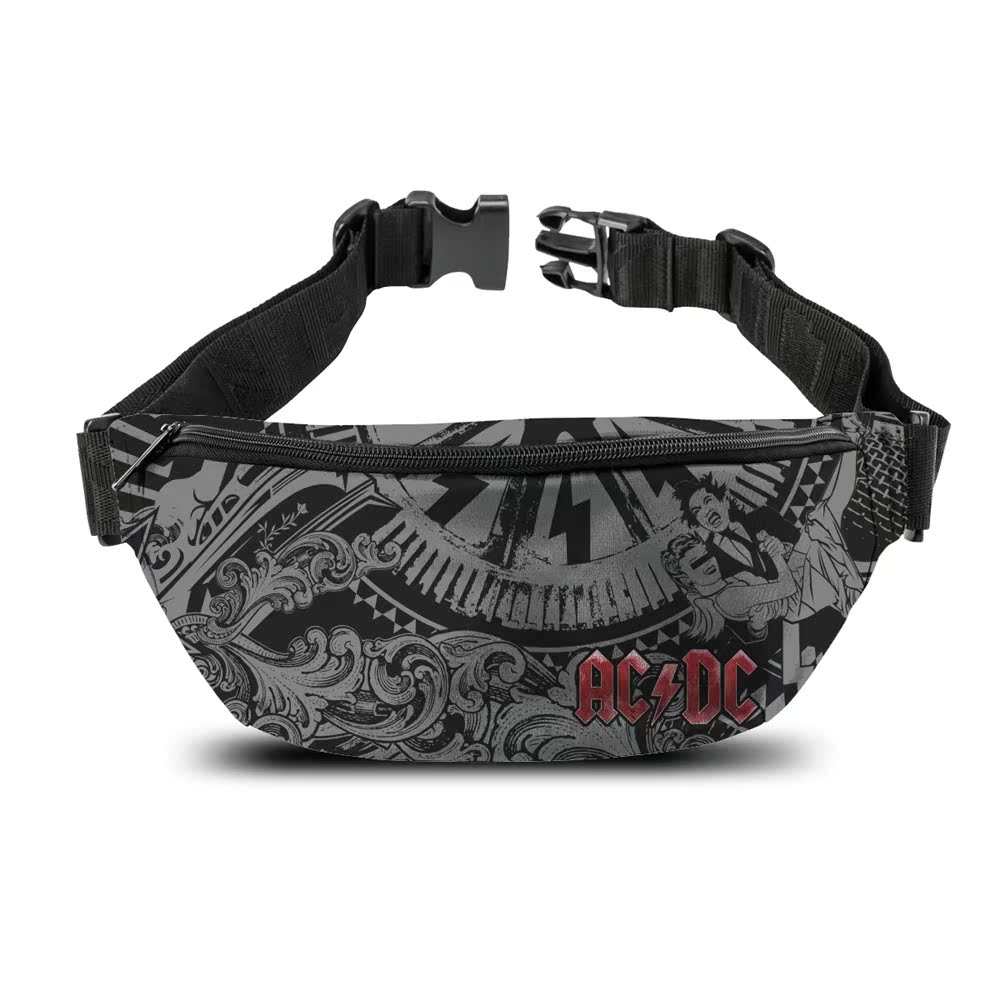 AC DC DECIBEL Metal Rock Band around officially authorized imported belt bags
