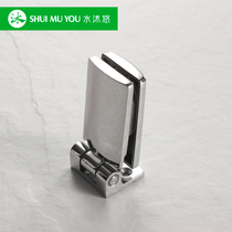 Finely Cast 304 Stainless Steel Bathroom Glass Door Hinge Without Frame Door Bathroom Clips Shower Room Solid Hinge JXIE