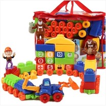 Macro Star Building Blocks Toy 314 Bear Infested Bald Head Strong Spell Puzzle Assembly Assembly Toy Hands-on Exercise