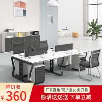 Staff Desk 4 People with simple Hyundai 6 8 people office and chairs Combined office furniture screen clamping table