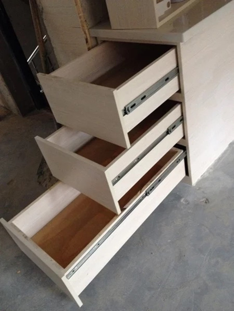 40寸 1米加长重型三节滑轨 51宽工业机柜货柜导轨滑道大抽屉轨道