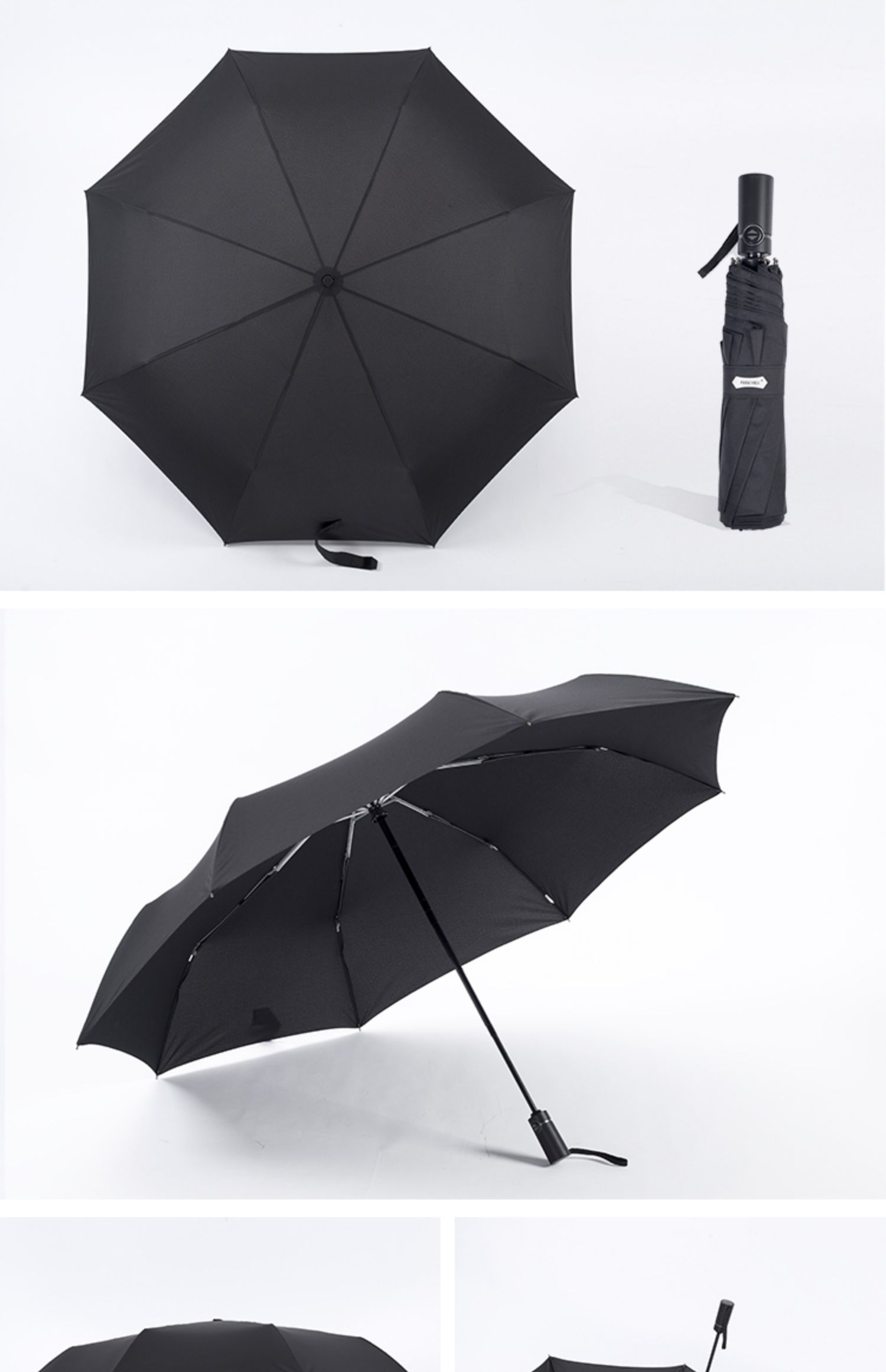 日本122m轻收防风加固型骨架全自动雨伞三折叠男女双人超大伞