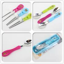 Tongtai children chopsticks training chopsticks Stainless steel tableware Stainless steel spoon learning chopsticks Stainless steel chopsticks