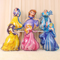 Ice and snow Cinderella girl Princess decorated childrens birthday daily necessities dress the baby scene to arrange balloons