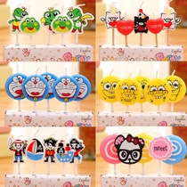 Baby children Full Moon birthday cake candle variety optional Cartoon creative smokeless baking