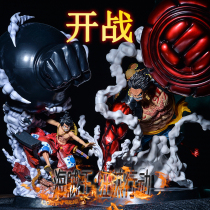 One Piece made a large gk Saolong Lufei four-speed Super Ape King model ornaments gifts a full set of limited edition Luo
