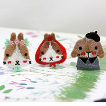 Fengxi original rabbit eight children series embroidery cloth stickers exquisite diy clothes patch stickers 3*3·5 or so