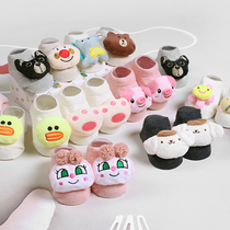 Baby flooring socks spring and autumn cotton baby socks anti-skid socks newborn cartoon socks thin tune socks