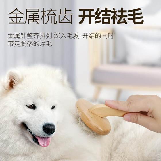 Pet comb, cat wooden handle, beauty needle comb, dog hair pull cleaning, knot removal comb, pet supplies wholesale
Pet comb, cat wooden handle, beauty needle comb, dog hair pull cleaning, knot removal comb, pet supplies wholesale