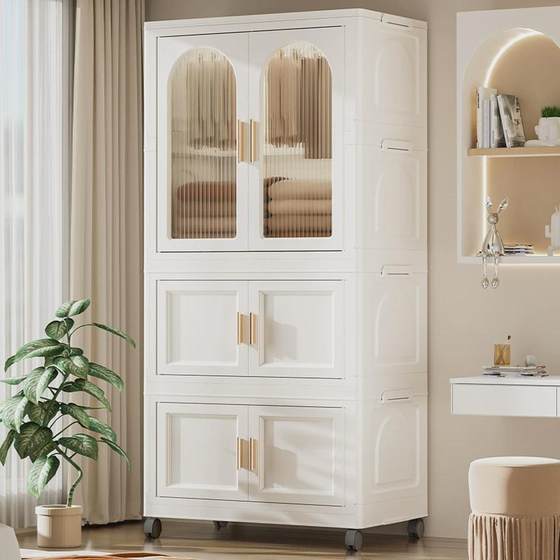 Hot-selling cream-free installation storage kitchen living room storage cabinet classification wardrobe large capacity children's storage cabinet Hot-selling cream-free installation storage kitchen living room storage cabinet classification wardrobe large capacity children's storage cabinet