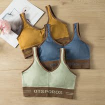 Sports vest women without steel ring small breasts for bra and back bra students high school students underwear smears thin