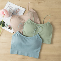 Fine Shoulder Strap Beauty Back Small Harness Mesh Red Explosive Vest Lady Inner Hitch Undershirt External Wear Smear With Chest Cushion Underwear Summer