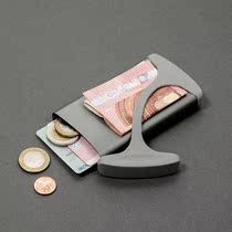 German Hug Wallet new simple fashion Wallet ultra-thin short men and women metal card clip