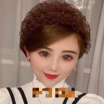 Mom Hat Spring Autumn Air Conditioning Anti-Blow Head Hat Shade White Hair Hat Summer Chemotherapy Post Lady Cap Back Group Female Headscarf Lace