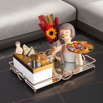 Light Extravagant Tea Table Bubble Girl Tissue Box Mesh Red Tray Pendulum set remote control containing box table crammy