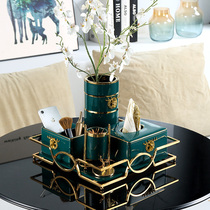 Light extravagant paper towels box ceramic American tea table pendulum-like room-room soft dress with upscale home tray suit