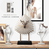 European-style decorations Deer ornaments living room entrance TV cabinet wine cabinet decoration Nordic simple creative home furnishings