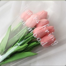 Bionic Flower Bouquet Tulip INS Nordic Simulated Flower Bouquet Tulip Living Room Decorated with False Flower and Paint Flower